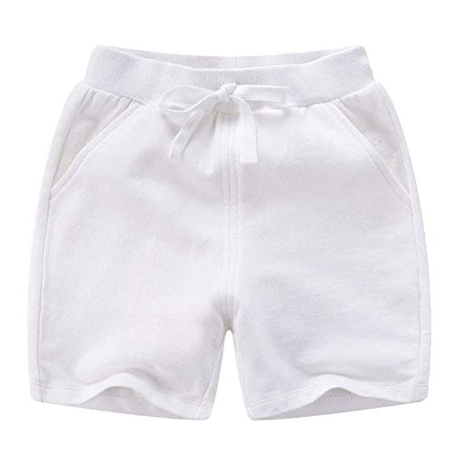 PTPUKE Toddler Kids Solid Cotton Comfort Soft Baby Sport Jogger Shorts Boys Girls Casual Pants