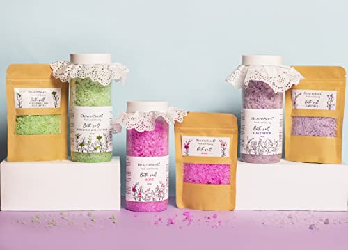 Beautisoul Lavender Bath Salt and Foot Soak | Epsom Salt for Foot Spa, Relaxing & Muscle Pain | Bath soak and Foot Soak for Relaxation and Stress Relief | Valentines Gift for... - Image 6
