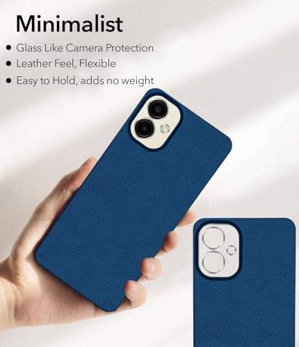 Image of Jkobi Back Cover Case for Samsung Galaxy A06 (Glass Like Camera Protection | Leather Feel | Minimalist Professional Grip)