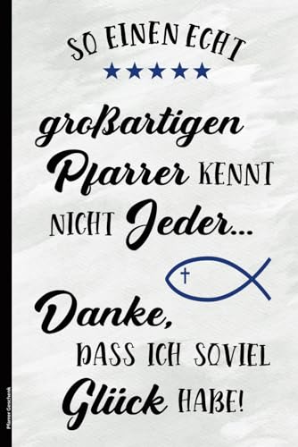 Pfarrer Geschenk: Tagebuch A5 liniert schönes Geschenk für Leiter der Pfarrei Danke dem Priester der Gemeinde Dankeschön Notizbuch für Pastor in katholischer Kirche praktische Geschenkideen Pfarrer
