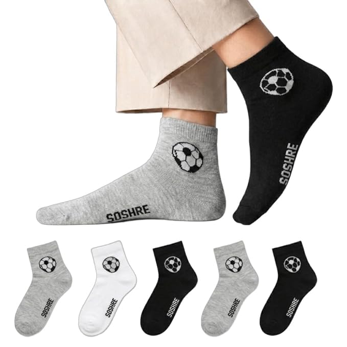 Ankle Length Socks for men || Ultra Soft made of cotton || Sports Socks || Breathable And Stretchable Socks for Boys & Men || Sneaker Shoes Socks Multicolor (Pair of 3)-image-23