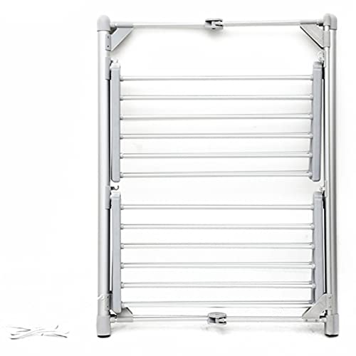 Electric Clothes Dryer, Clothes Dryer Rack 2 Tier Electric Heated Laundry Dryer Rack Folding Indoor Airer Wet Laundry Drying Horse Rack, 24 Heated Bars, 230W, Energy-Efficient