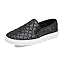 Black Quilted Glitter