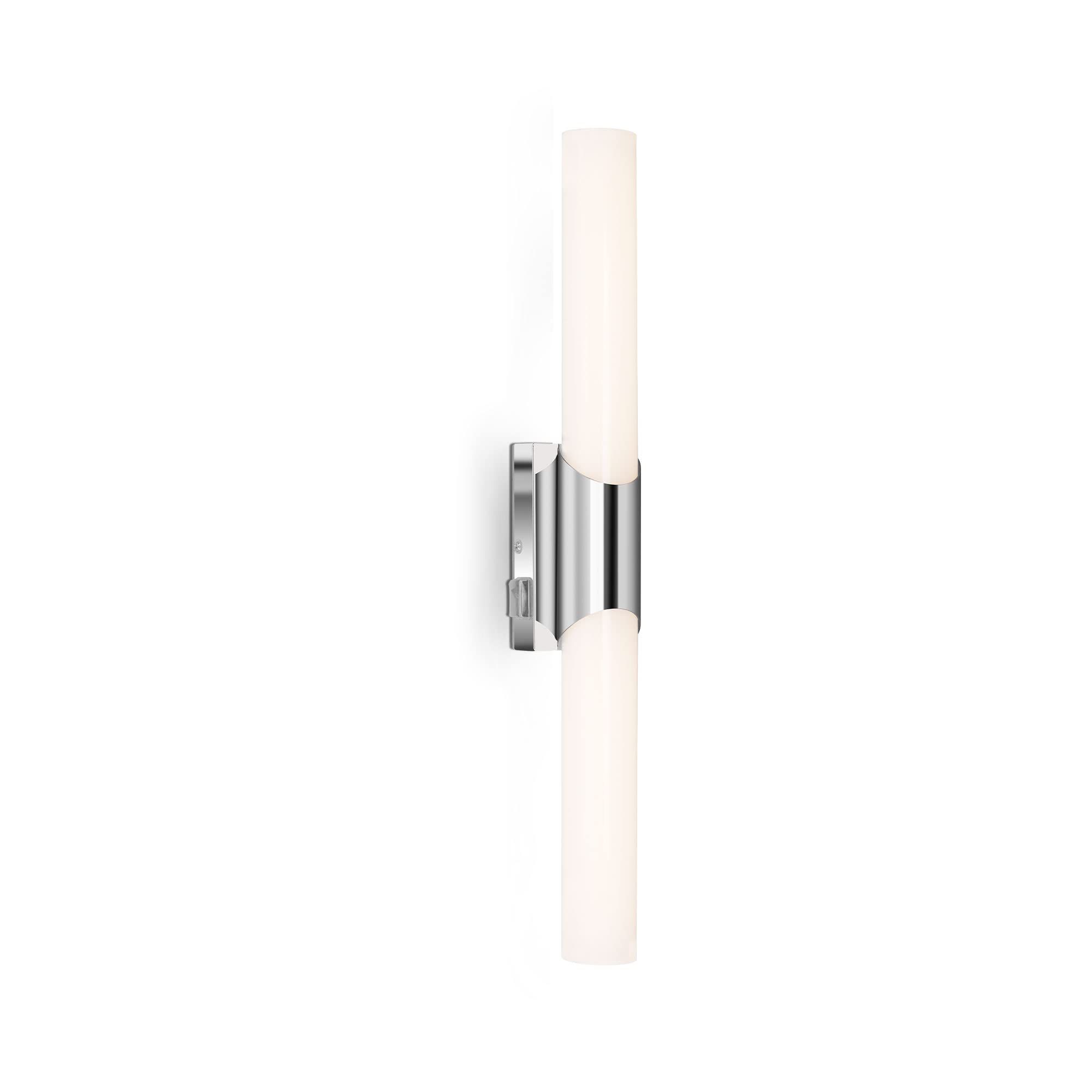 Briloner Chrome 11W LED Bathroom Light - 1300 Lumens - IP44 Rated - Silver