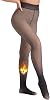 MERYLURE Fleece Lined Tights Women Fake Translucent Winter Warm Thick Pantyhose Thermal Sheer Leggings for All Skin Tone