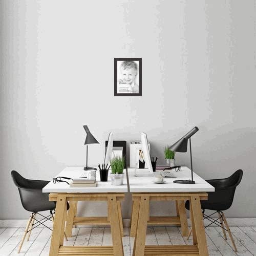 ArtToFrames 13x19 Inch Black Picture Frame, This 1.75" Custom Wood Poster Frame is Black - Distressed Wood, for Your Art or Photos, WOM82223-100-13x19