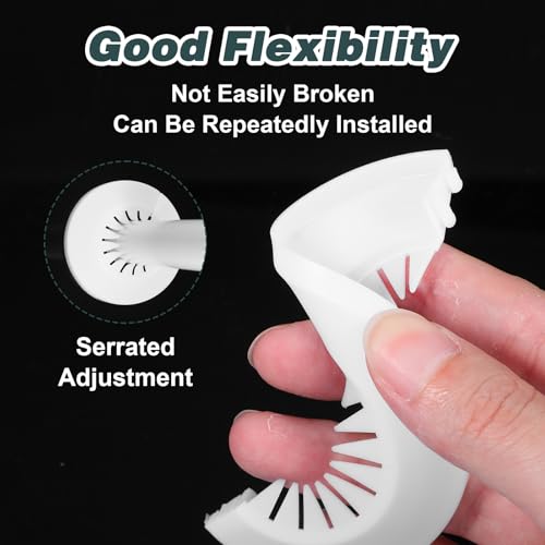 6 PCS Plumbing Cover Plates, 0.4\" to 1.14\" Plates Plastic Escutcheon Plate, Escutcheon Wall Hole CoverS, Drain Line Cover Sink Flange Water Pipe Covers for Bathroom kitchen Drain - Thumbnail 7