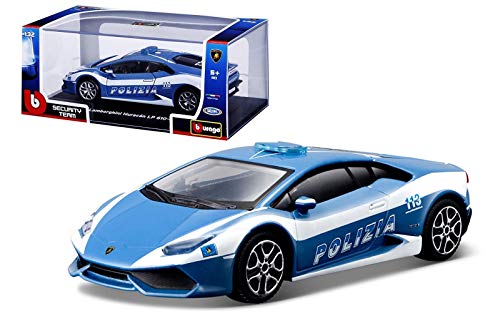 Veicolo in Die Cast Bburago 18-30309 - Modellino Die Cast Lamborghini Huracan Polizia
