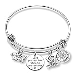 Military Mom Bracelet Army Mom Navy Mom Marine Mom Gifts Lord Protect Him While He Protect Us All...