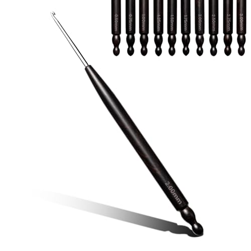 Hssugi Crochet Hooks, 2.0mm Small Crochet Hooks for Arthritic Hands