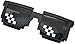 Drawoz Gafas de sol Pixelated MLG para hombre y mujer, diseño de...