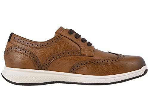 Florsheim Great Lakes Wingtip Oxford Jr Boys' Toddler-Youth Oxford, 3.5 M US Big Kid, Cognac-White by Florsheim - Image 7