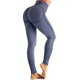 ♥【Weiches Material】das super dehnbar und hautfreundlich ist und Ihnen in dieser nahtlosen Leggings eine enge Passform bietet, Sie fühlen sich wie eine zweite Haut an,und können Ihren Workout voll und ganz genießen.