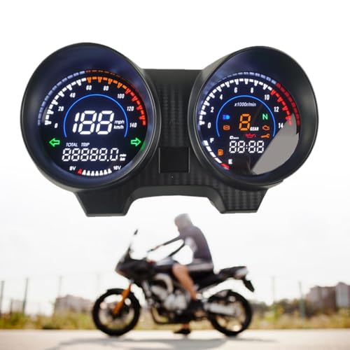 Modification de moto avec tableau de bord et compteur numérique étanche réglable