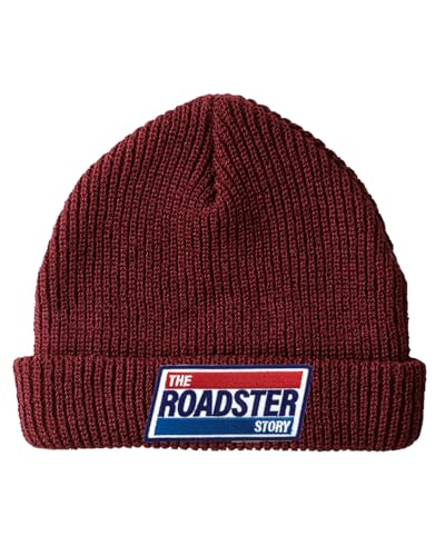 [The Roadster Story] マツダ公式 ロードスター トリコロール ビーニー(F, バーガンディ)のサムネイル