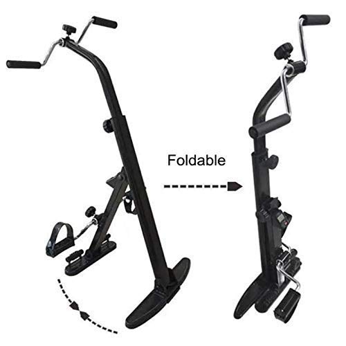 Ejercitador de pedales plegable para personas mayores/Equipo de rehabilitación de fitness debajo del escritorio/Mini bicicleta estática plegable para personas mayores/Dispositivo de entrenamiento de