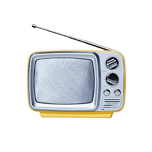 Retro bluetooth-högtalare, FM-radioinspelare Bärbart inspelningsläge, AUX-ingång, TF-kortexpansion,Yellow