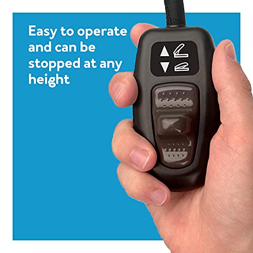 Carex Premium Power 17 Inch Chair Lift For Stand Assist - Chair Lift Assist Devices For Easy Lift Assist - Fully Electric Power Seat For 100% Sit To Stand Lift Supports Up To 300 Lbs, Black #TOP6