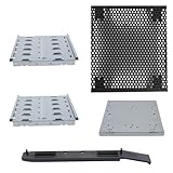 Le support argenté élégant présente une conception modulaire pour une installation facile dans les boîtiers d'ordinateur standard, permettant un montage rapide du lecteur avec des trous de vis pré-percés pour une configuration sans tracas.