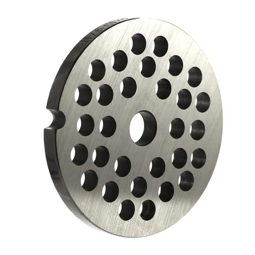 Grinder Plate for #8 Grinders, Fits Most #8 Size Grinders, with 1/4