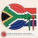 Greencian 96Pcs South Africa Flag Party Supplies Patriotic Festival Plates and Napkins South Africa Themed Disposable Paper Tableware Set for Sports Events Birthday Party Decorations Serves 24