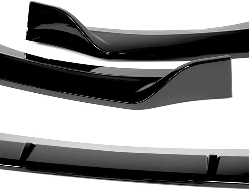 3PCS Front Bumper Lip Kit fit for compatible with 2021-2024 Kia Optima K5, STP-Style Splitter Trim Protection Spoiler, Air-Dam-Chin-Diffuser (Painted Black)