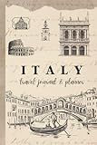 Italy Travel Journal: Trip Planner and Prompted Diary I Keepsake Travel Gift (beige version)