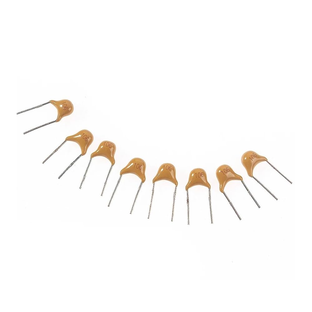 ICXLPMC 480pcs Monolithic Ceramic Capacitor Assortment Kit 10pF-10uF Monolithic Capacitor 0.1uF 0.22uF 0.47uF 2.2uF 4.7uF 50V Capacitors