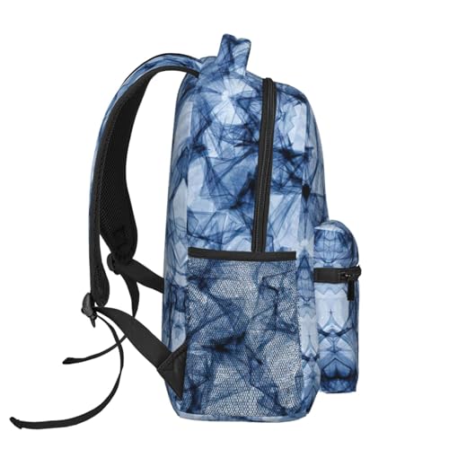 Mochila para laptop EdWal de viaje impermeable con estampado de mármol 3