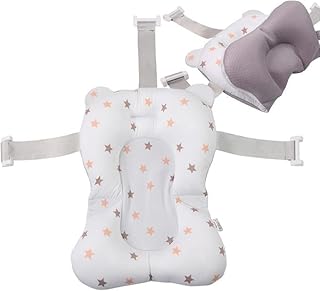 وسادة حمام للأطفال الرضع ناعمة مقاومة للماء للحفاظ على راحة طفلك أثناء الاستحمام، وسائد الحمام وحوض استحمام الطفل ومقاعد الحمام (الخيار 3)