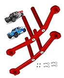 ARRCat Metal Front & Rear Body Mounts Set for 1/10 Arrma Senton 4X4 Mega550,1/10 Arrma Senton 4X4 3S, RC Hops Up Upgrades Part,(Red) Replace #AR320407
