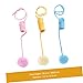 CIYODO 3pcs Ball Toy for Indoor Play Suction Cup Plush Cat Teasing Balls for Kitten Cats