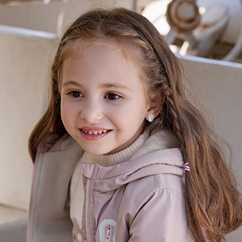 Unicorn Stud Earrings for Teen Girls - Sterling Silver Cute Animal Earrings for Women Hypoallergenic Cubic Zirconia Small Earrings for Sensitive Ears Dainty Post Earrings Gifts for Birthday Christmas2