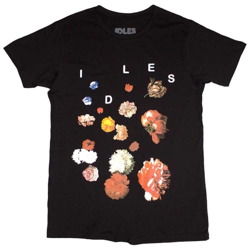 T-shirt Idles Flowers avec logo officiel de rock pour fan