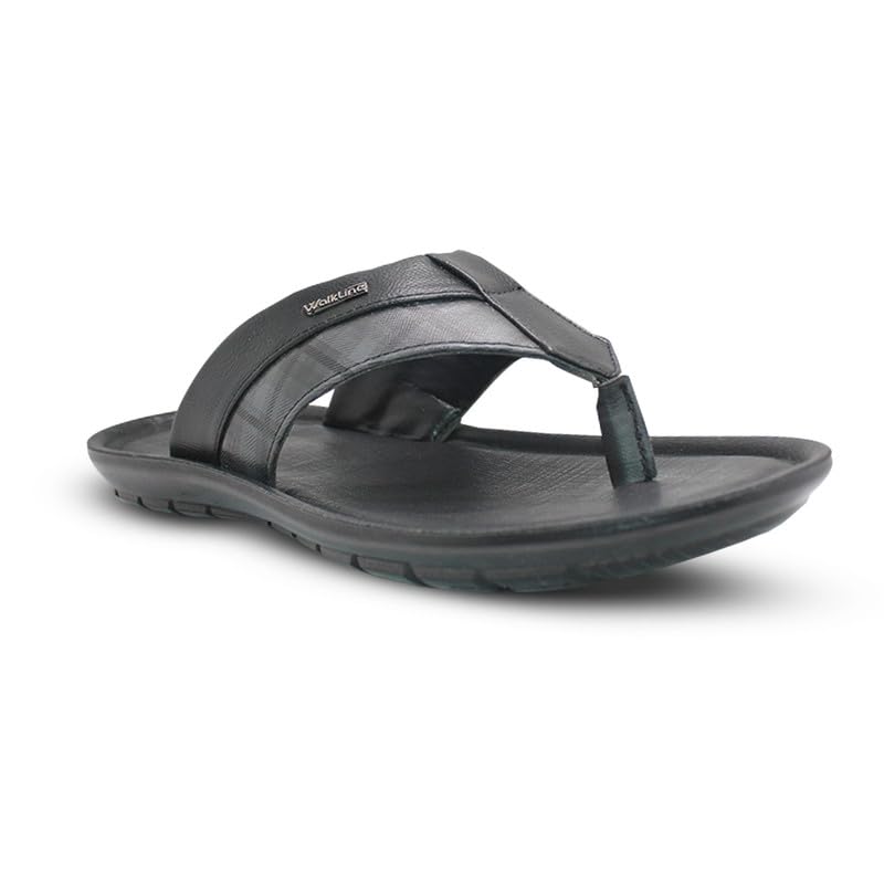 WalkLine Indoor and Outdoor Wear | Lightweight Slippers | Flip-Flops | Casual & Comfortable Black-Grey (B0CSJZ6ZCV) Amazon Price History, Amazon Price Tracker