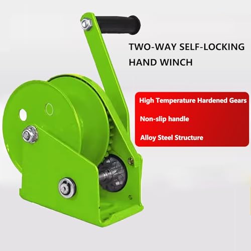Winche manual para remolque 500kg/1100lb bi-direccional miniatura 3