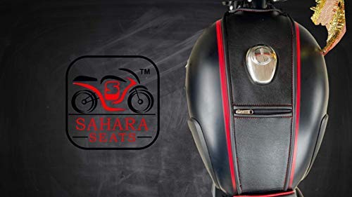 Sahara Seats Royal Enfield Classic 350/500 Leather Finish Tank Strap/Tank Cover