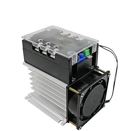 Démarreur progressif 380V moteur triphasé avec module arrêt ralenti et dissipateur