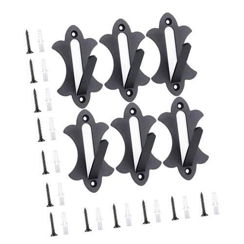 頑丈な防錆スカル形状壁フック 6 パック金属ハンガーコートバッグ帽子金属スカルフック