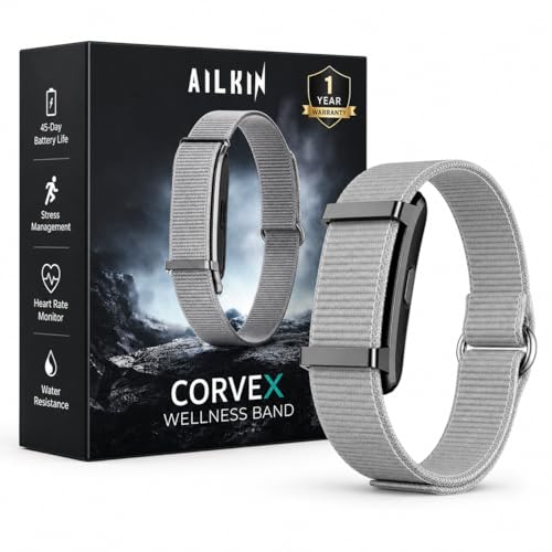 Image of AILKIN Corvex Smart Band - Premium Fitness Band | Upto 45 Days Battery Life| Multiple Sports Modes | Splash Resistant | Tracker with Map - 24 /7 Activity and Sleep Tracker