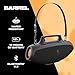 Skullcandy Barrel Bluetooth Boombox Speaker – Water-Resistant Wireless Portable Speaker, with LED Lightshow Mode, 12 Hour Battery, Multi-Link, & USB-C & USB-A Output Charging (Black)