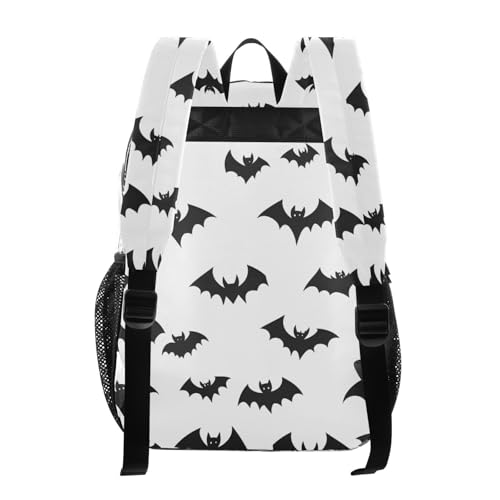 Bat Pattern Clear Backpack Heavy Duty Clear Bookbag Transparent See Through PVC Backpacks for School3