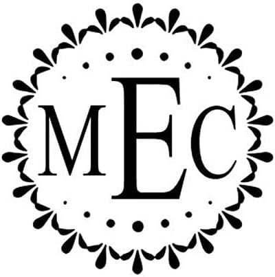 Custom Monogram Embosser - Personalize with Initials & Text - Hand-Held Embossing Stamp - Monogram, Seal Embosser Best for Books, Envelopes, Napkins - 1.625 inch