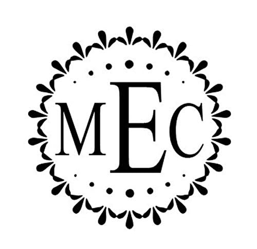 Custom Monogram Embosser - Personalize with Initials & Text - Hand-Held Embossing Stamp - Monogram, Seal Embosser Best for Books, Envelopes, Napkins - 1.625 inch