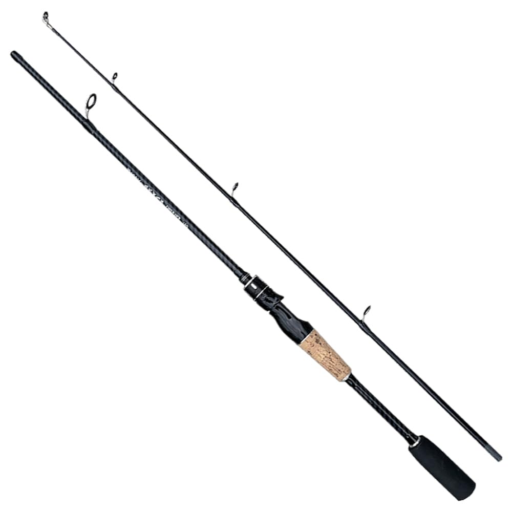 CañAs De Pescar Caña de pescar de fibra de carbono ML, 2 secciones, caña for spinning/casting, 1,65 m/1,8 m, peso del cebo: 8-25 g, con anillo guía de cerámica, caña for jigging CañA De Pescar(Casting