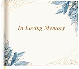Heveboik Funeral Guest Book - Hardcover Guest Book for Memorial & Funeral Services, Guest Sign-in Book & Guestbook Planner, 440 Guests Entries with Name & Address, Memory Book for Funeral Guest