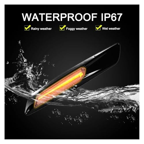 Clignotant latéral LED BMW E87 E90 E60 X1 répétiteur transparent noir - 6