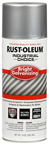 Rust-Oleum 244305 Bright 1600 System Galvanizing Compound Aerosol, 16 fl oz Container Size, Can (Pack of 6)