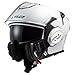 LS2 Helmets Modular Valiant Helmet (White - 2X-Large)