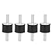 Anti Vibration Bobbins,4pcs M6 Rubber Mounts,Machinery Vibration Control with Anti Vibration Silentblock Bobbins for Car, Boat, and Machinery(VV20*15 M6*18)